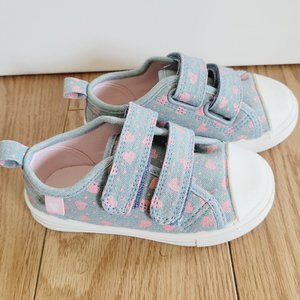 Joe Fresh Toddler Girl Blue Sneakers Size 8